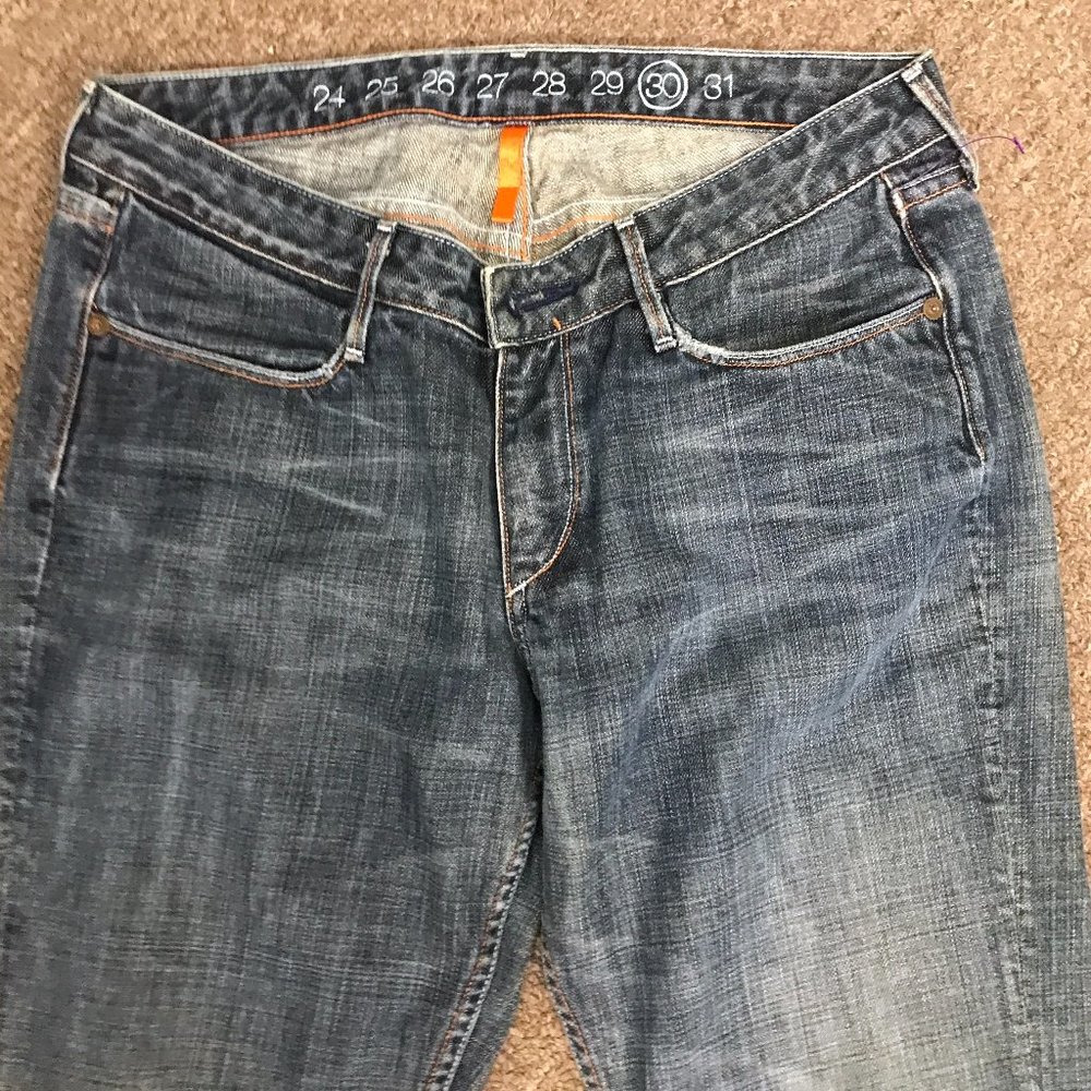 Earnest Sewn blue denim jeans Hefner 30 x 30 vintage 100% cotton